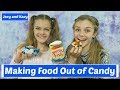 Making Food Out Of Candy Challenge Jacy And Kacy