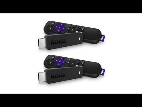 2pk Roku Stick Media Streamers w/Voice Search, TV Contro...