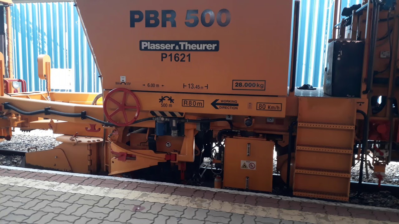 Construction train for Gemas - Johor Bahru Electrified Double Track Project