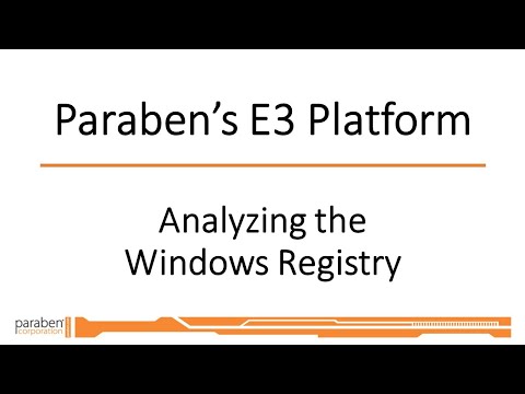 Windows Registry Review with E3