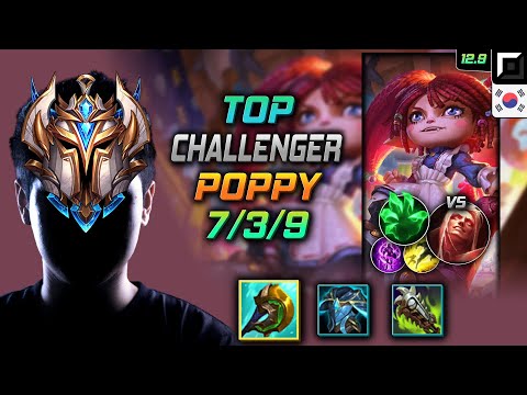 Challenger Poppy Top vs Vladimir - 챌린저 탑 뽀삐 신파자 착취 - LOL KR 12.9