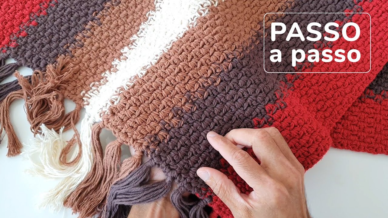 Step-by-step instructions for making a sofa throw