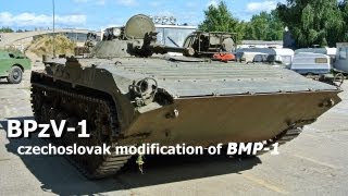 preview picture of video 'BPzV-1 - tschechoslowakische Späh-Version des BMP-1 - Technikmuseum Pütnitz [HD]'