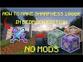 How To Make A Sharpness 1000 Sword In Minecraft NO MODS Bedrock