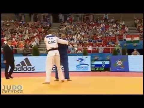 Judo European Championships 2013: PASKEVICIUS (LTU) - CLEMPNER (GBR) Elimination [+100kg]