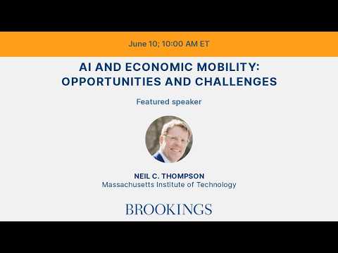 Video thumbnail: AI and economic mobility: Opportunities and challenges