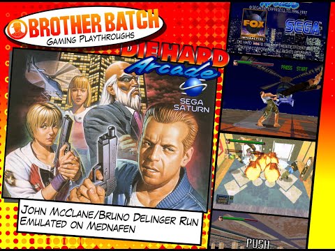 Die Hard Arcade (John McClane/Bruno Delinger Sega Saturn Playthrough)
