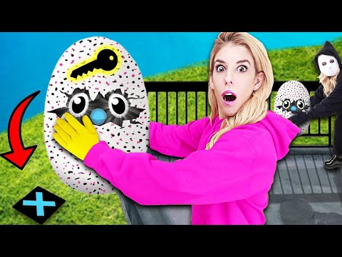 LAST TO DROP Wins GAME MASTER Spy Gadget Hatchimals from 45ft! (Rebecca Zamolo Twin Found Spying) Video