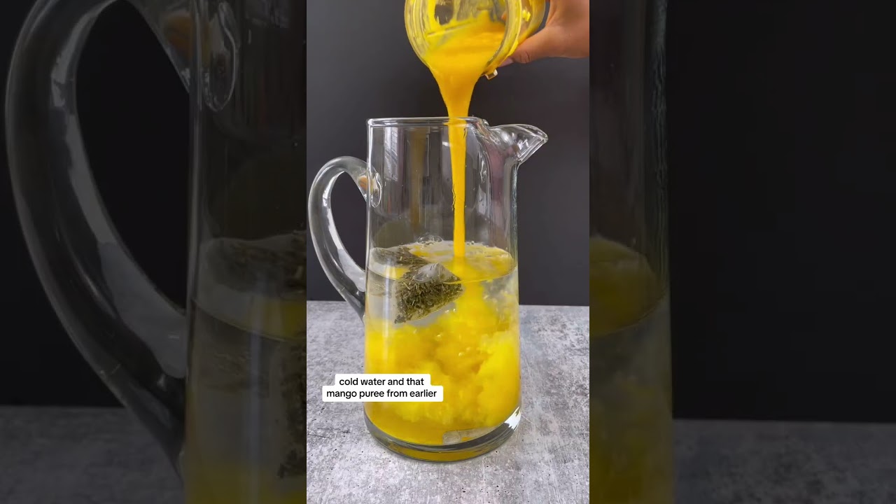 Cold Brewed Mango Iced Tea for this summer heat