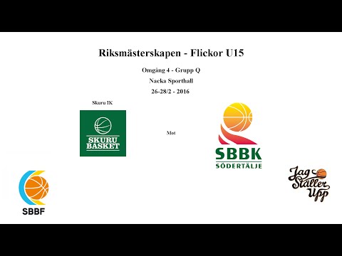 Skuru Basket (F01) mot Södertälje BBK - RM Omgång 4 - 2016-02-28