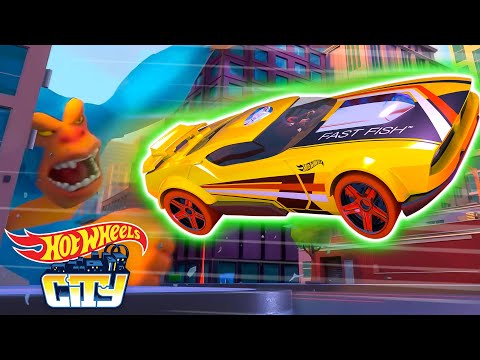 Capa de Todos os Episódios Completos das Aventuras mais Loucas! Hot Wheels City Está em Apuros!