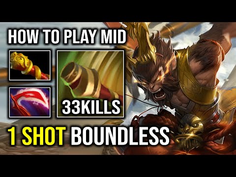 1 Shot Bouncless Strike Hyper Mid Monkey King 100% Physical Hit Like a Truck Dota 2