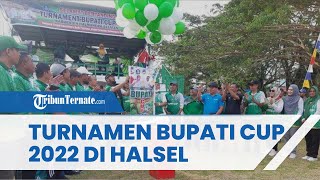 Turnamen Bupati Cup 2022 di Halmahera Selatan Resmi Dihelat, Ditandai Pelepasan Balon ke Udara