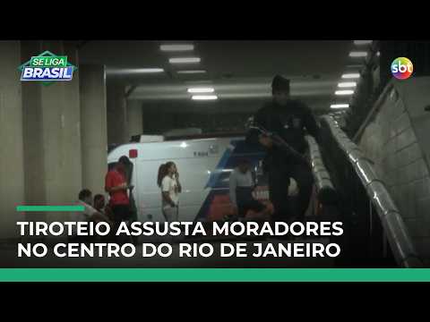 Tiroteio entre facções assusta moradores no Centro do Rio durante a madrugada | #SeLigaBrasil