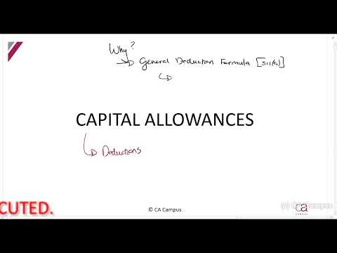 Part 1-Capital Allowances - Introduction (3min)