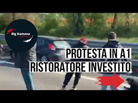 📢 Proteste ristoratori in autostrada A1: manifestante investito da auto in fuga!