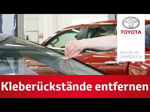 Kleberückstände von der Windschutzscheibe entfernen | Vignetten entfernen