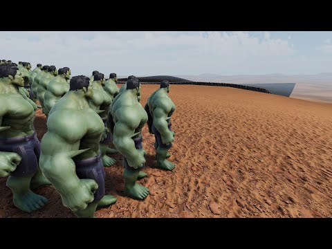 500,000 HULK VS 1,000,000 THANOS Ultimate Epic Battle Simulator 2 UEBS 2