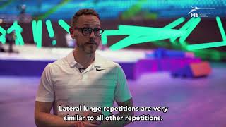 fencing medical series // lateral lunges