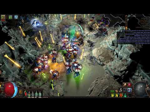 Around level 750 Delves - 7 Curse Herald of Agony build, no HH version