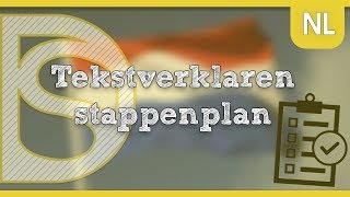 Eindexamen Nederlands - Tekstverklaren, stappenplan
