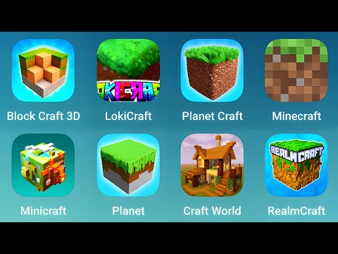 Block Craft 3D, LokiCraft, PlanetCraft, Minecraft, Minicraft, Planet, Craft World, Realm Craft - YouTube