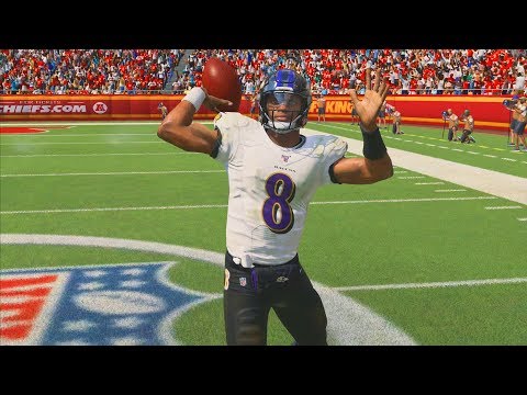 LAMAR JACKSON BATTLES PATRICK MAHOMES IN THE PLAYOFFS - Lamar Jackson Madden 20 Career Mode Ep 18