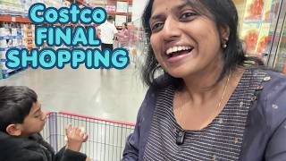 Before India trip🇮🇳Final Costco Shopping~ Budget Shopping ~Avoid பண்ண முடியல~ Family Travelervlog