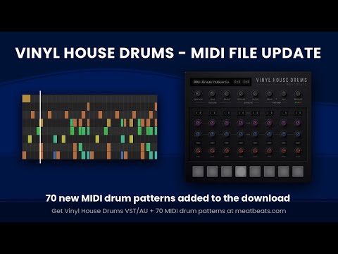 70 MIDI Drum Patterns for Vinyl House Drums FREE UPDATE 🔥