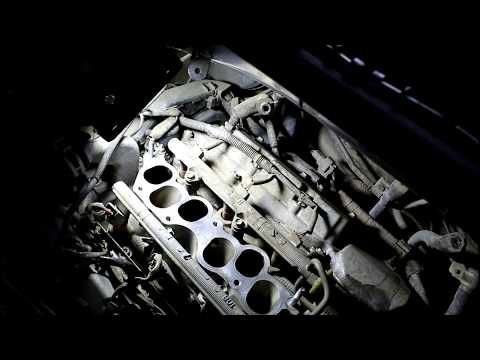 Замена свечей зажигания двигатель 1MZ FE 2часть Toyota Harrier Тойота Харриер 2004 года
