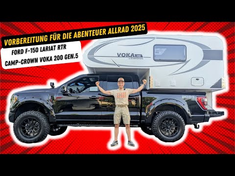 Ford F150 V8 pickup with Voka 200 Gen. 5 camper. A powerful all-wheel-drive motorhome and tow veh...