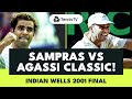 Pete Sampras vs Andre Agassi Classic Title Showdown! | Indian Wells 2001 Final Highlights