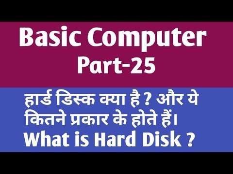 हार्ड डिस्क क्या है और उसके प्रकार ? What is hard disk and its type in hindi || gyan4u Video
