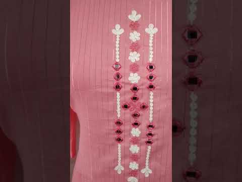 Ladies Casual Wear Regular Embroidered Cotton Zari Kurti With Cotton Inner