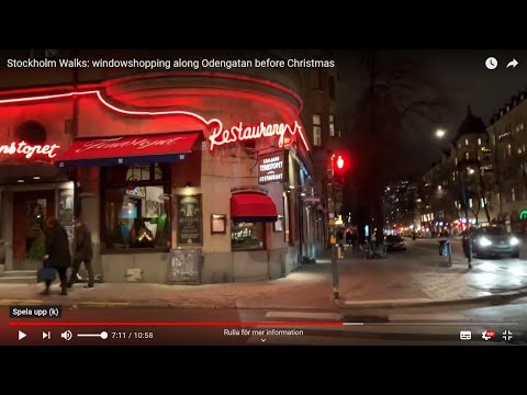 Stockholm Walks: Odengatan (window shopping before Christmas)