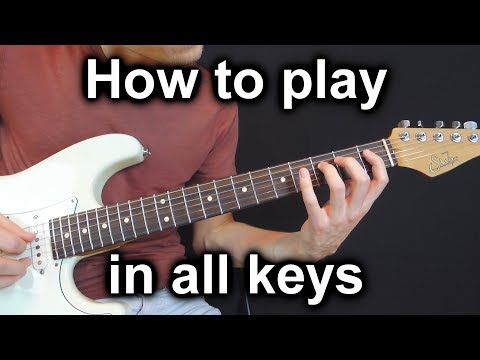 How to play all over the fretboard in all keys!