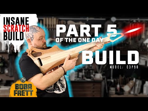 Day 5 - Ben carves the neck and an interesting volute | Star Wars Inspired Scratch Guitar Build
