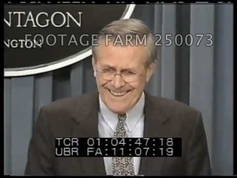 Iraq War 2002 - Briefing Rumsfeld & Myers Pt4/14  250073-13.mp4 | Footage Farm