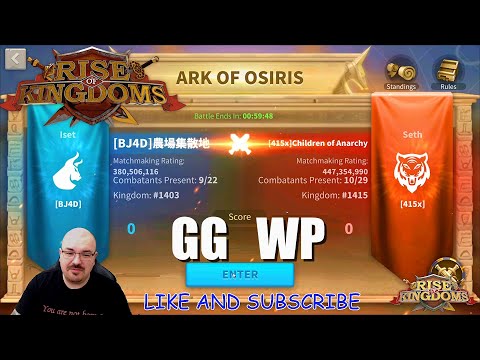Ark of Osiris with my Alt - Funny and Relaxing Ark with Artemisia/YSG in Garrison - Rise of Kingdoms