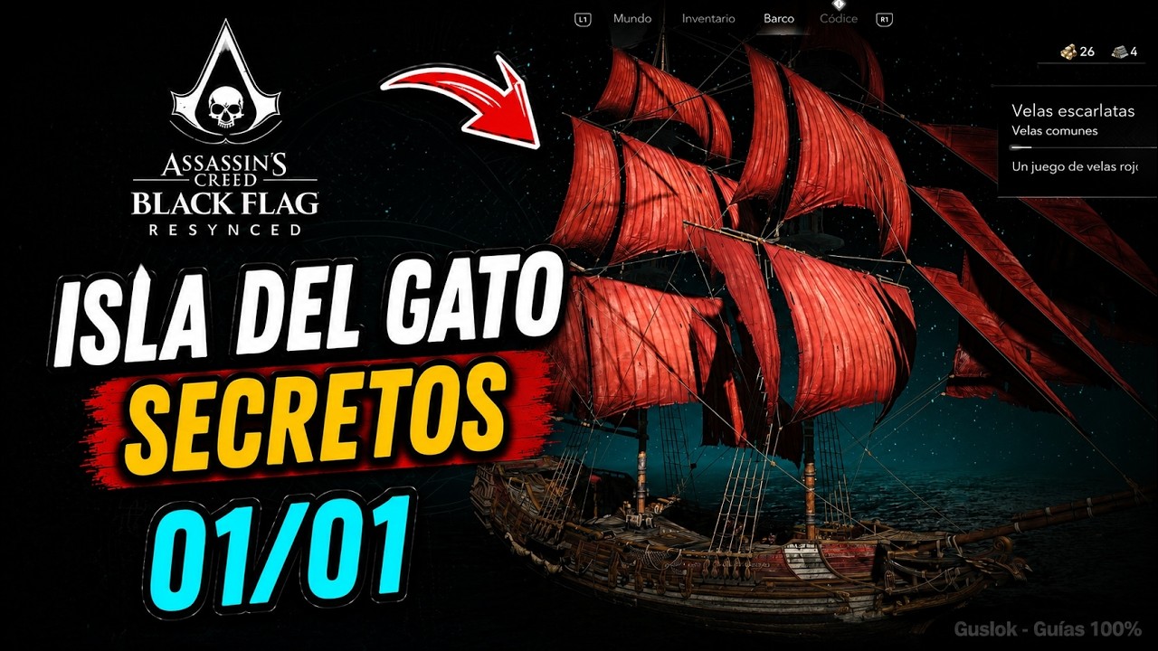 Isla Del Gato Todos Los Secretos 100% | Assassin’s Creed Black Flag Resynced