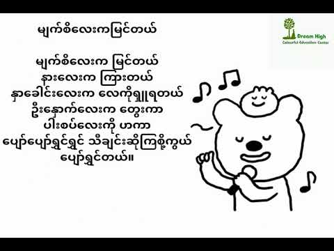 မျက်စိလေးကမြင်တယ် KG Myanmar song #teacherhtet #nurseryrhymes #မျက်စိလေးကမြင်တယ်