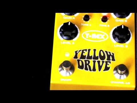 T Rex Yellow Drive Pedal - Selectable 2 Channel overdrive