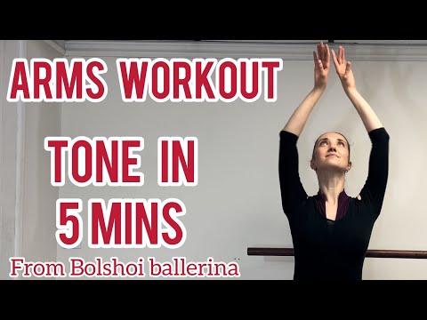 Tone Your Arms Ballet Workout  / 5 min routine (QUICK + INTENSE) With Bolshoi Graduated Ballerina