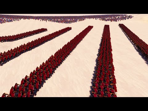 3,000 SPARTANS Vs 25,000 ROMANS ULTIMATE EPIC BATTLE SIMULATER UEBS