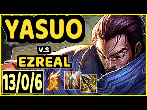 YASUO vs EZREAL - 13/0/6 KDA BOTTOM ADC CHALLENGER GAMEPLAY - EUW