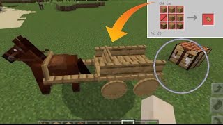Horse Cart in Minecraft || With Working || please subscribe
