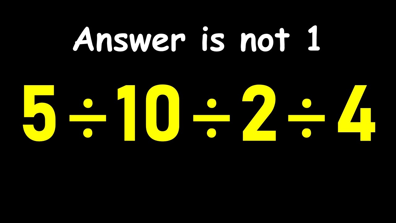 Can You Solve This Simple Math Problem?