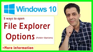 How To Access File Explorer Options (Folder Options) In Windows 10