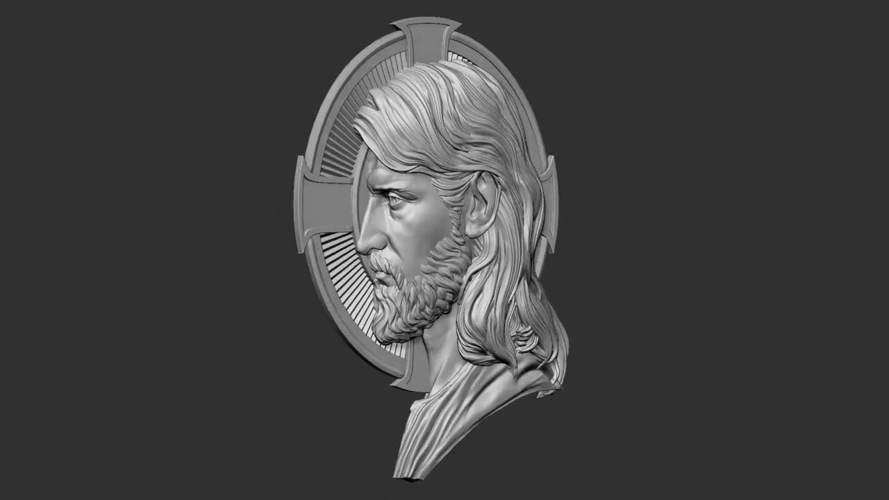 Jesus Relief 05 3D Print Model