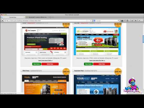 Web hosting template affiliate program - iframe...